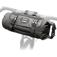 Vodotesný nastaviteľný vak na riadítka - čierny 3 až 7 litrov