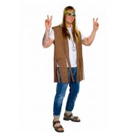 Pánska vesta so strapcami - Hippie XL