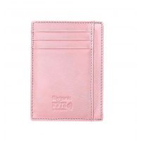 Flintronic mini kožená peňaženka s RFID ochranou - Ružová