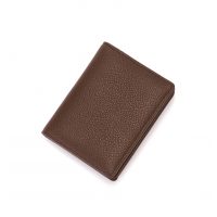 Kožená peňaženka so siedmimi vreckami - Hnedá