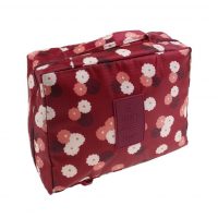 Vodeodolná kozmetická taška - Tmavo ružová