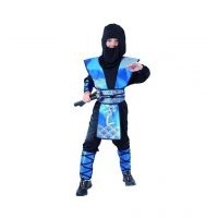 Detský kostým - Modrý ninja 110/120