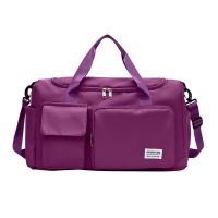 Veľkokapacitná cestovná Gym športová taška - Tmavo fialová
