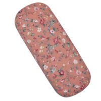 Tvrdé látkové puzdro na okuliare - Kvetinové, ružové