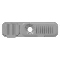 Silikónová podložka pod kuchynský drez 37 x 14 cm - Sivá