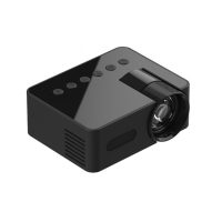 YT100 Mini LED čierny bezdrôtový projektor pre mobilný telefón