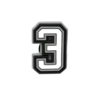 3D ozdoby na obuv - Číslica 3
