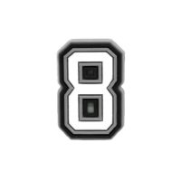 3D ozdoby na obuv - Číslica 8