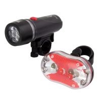 Sada LED svetiel na bicykel - Čierna