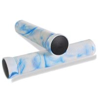 Žíhané rukoväte na bicykel - Bielo modré