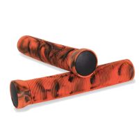 Žíhané rukoväte na bicykel - Oranžovo čierne