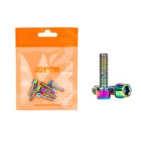 Titánové skrutky predstavce M5x18 mm, súprava 6 ks - Dúhové