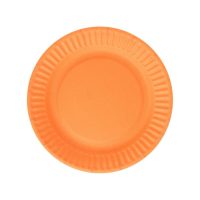 Papierové taniere - Oranžové, 6 kusov