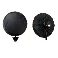 Prachový obal na ventilátor - Čierny, 45 cm