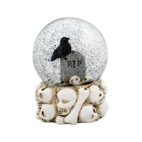 Halloweenské snehový - Náhrobok s vránou