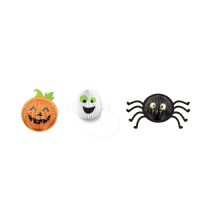 Sada 3 zábavných halloweenskych dekorácií – Netopier, duch a pavúk
