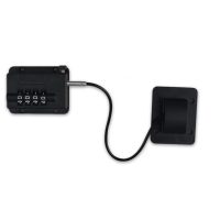 Prídavný zámok na okná a dvere s číselným kódom - čierny