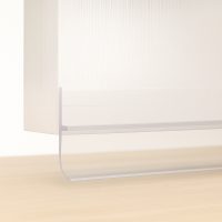 Samolepiaca lišta pod dvere 100 cm - Transparentná