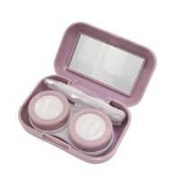 Cestovná krabička na kontaktné šošovky - Fialová