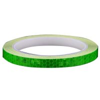 Reflexná samolepiaca páska - Zelená, 1 cm