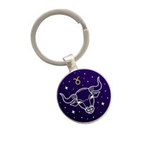 Kovový prívesok na kľúče - znamenie Býk
