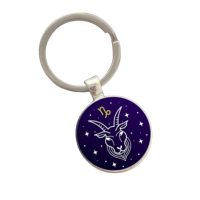 Kovový prívesok na kľúče - znamenie Kozoroh
