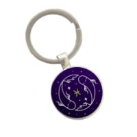 Kovový prívesok na kľúče - znamenie Ryby