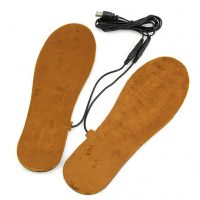 USB vyhrievané vložky do topánok - Hnedé