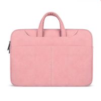 Brašna na MacBook / notebook 13,3" z umelej kože - ružová
