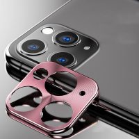 Kovový rámček na zadní kameru iPhone 11 Pro/ 11 Pro Max - Ružová