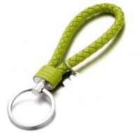 Kľúčenka kožené lano - Zelená