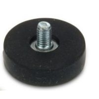 Pogumovaný magnetický úchyt so závitovým čapom - 22 mm