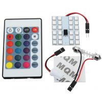 Auto LED žiarovka T10 T13 T15 W3W W5W C5W C10W CAN BUS RGB vrátane ovládača
