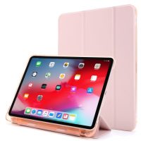 Puzdro z PU kože pre Apple iPad Pro 12.9 (2021) + slot pre Apple Pencil - Zlatá