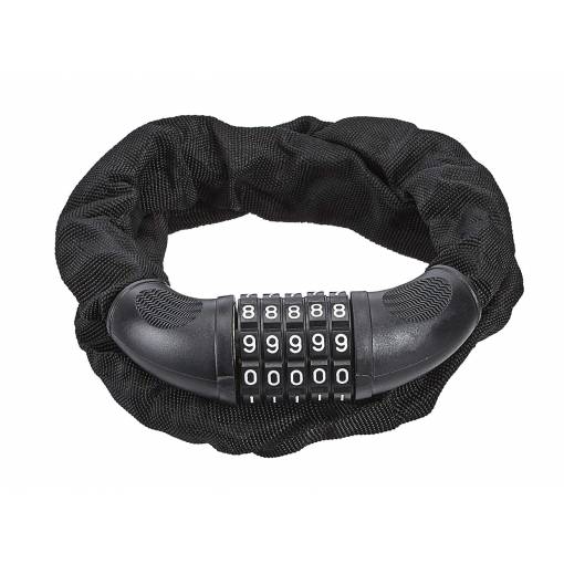 Foto - Číselný zámok na bicykel - Čierny, 100 cm