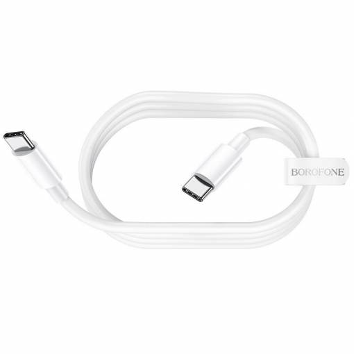 Foto - Borofone napájací kábel USB-C na USB-C 60W - 1 meter