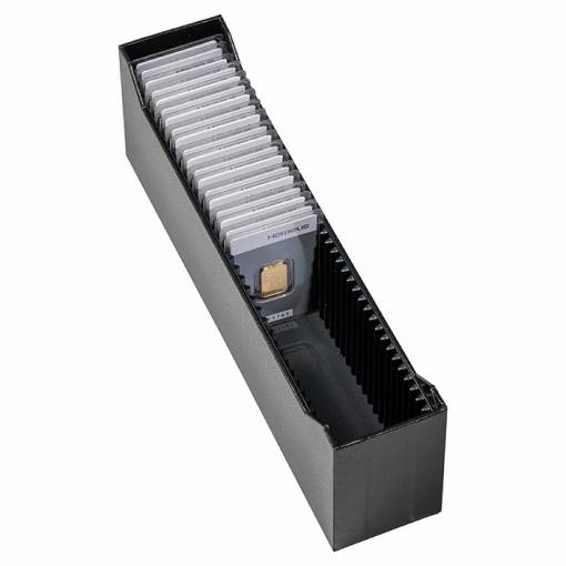 Foto - LEUCHTTURM Box na 40 zlatých tehličiek v blistroch - Čierny