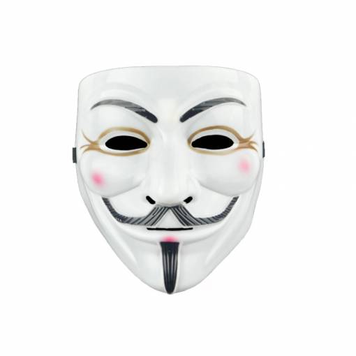Foto - Maska Anonymous - Biela s linkami