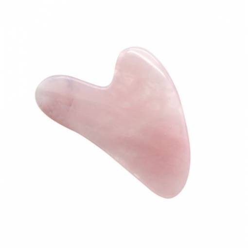 Foto - Gua Sha 3D tvarovaný kameň - Ružový