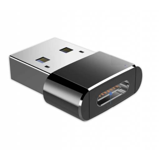 Foto - Redukcia USB 2.0 (M) na USB-C (F) OTG - Čierna