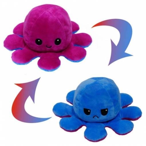 Foto - Obojstranná chobotnica zmena nálad - Fialová a Modrá