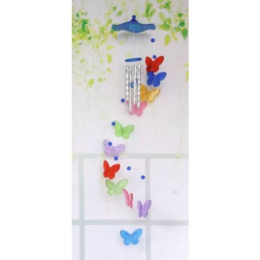 Foto - Zvonkohra Motýliky, detská - Modrá