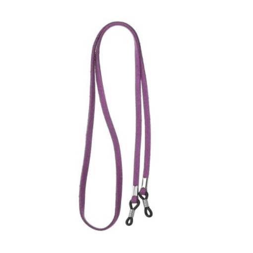 Foto - Šnúrka na okuliare z PU kůže - Fialová