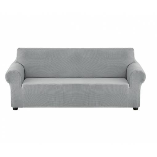 Foto - Elastický vodoodpudivý poťah na pohovku - Strieborno šedý, dvojmiestna sedačka