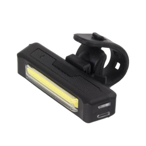 Foto - Predné LED svetlo na bicykli USB