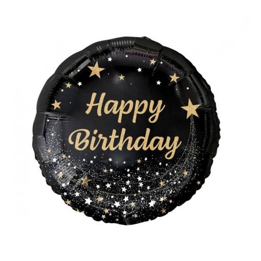 Foto - Fóliový balónik - Happy Birthday, 36 cm