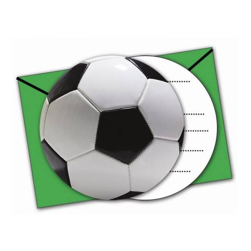 Foto - Pozvánky - Futbal, 6 ks