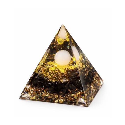 Foto - Orgonitová pyramída - Metatronova kocka čierna