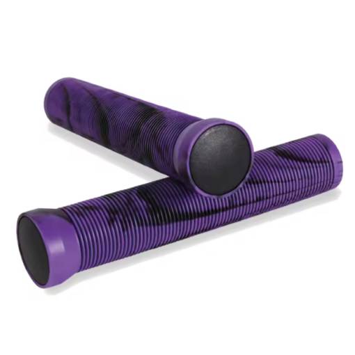 Foto - Žíhané rukoväte na bicykel - Fialovo čierne