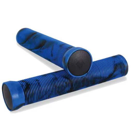 Foto - Žíhané rukoväte na bicykel - Modro čierne